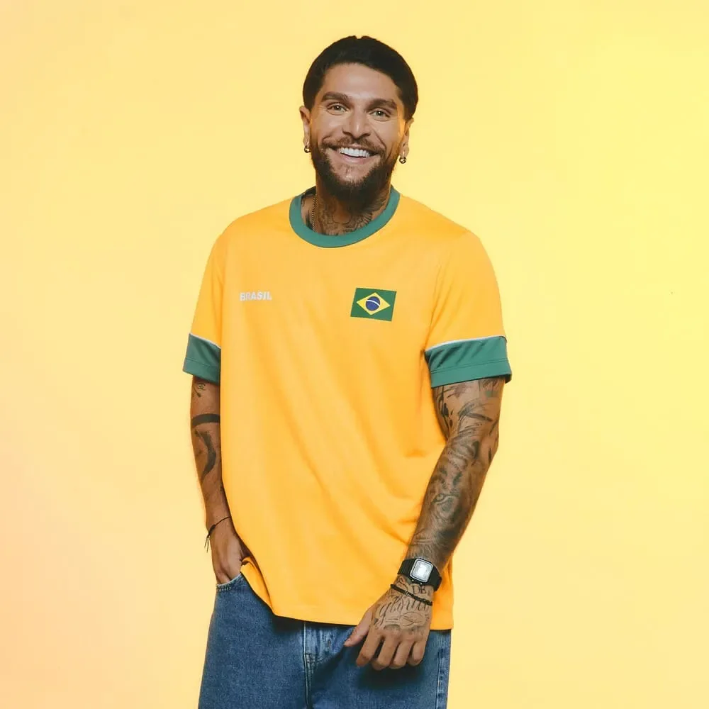 Camiseta Brasil Saga Amarela