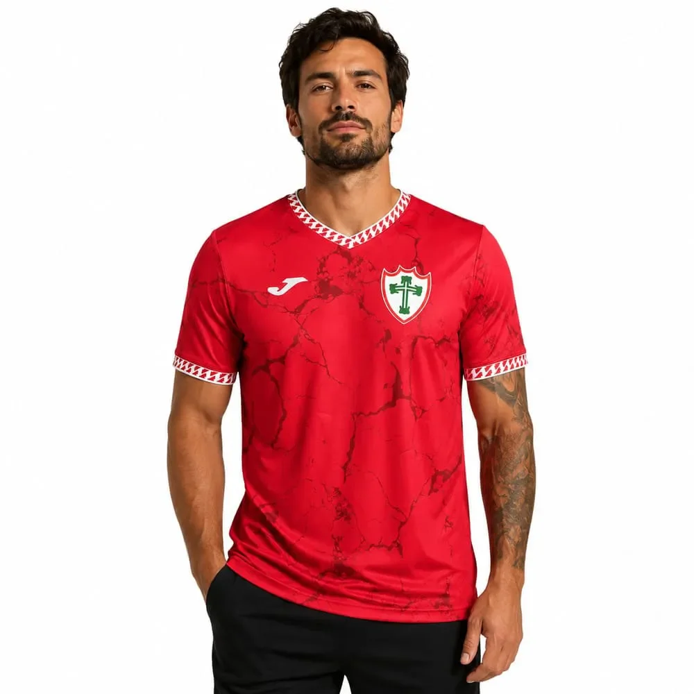 Camiseta Portuguesa Joma Gold VII Vermelho/Branco