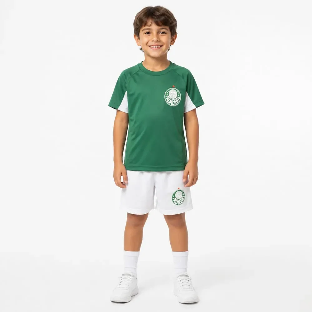 Kit Infantil Palmeiras Betel Player II Verde/Branco