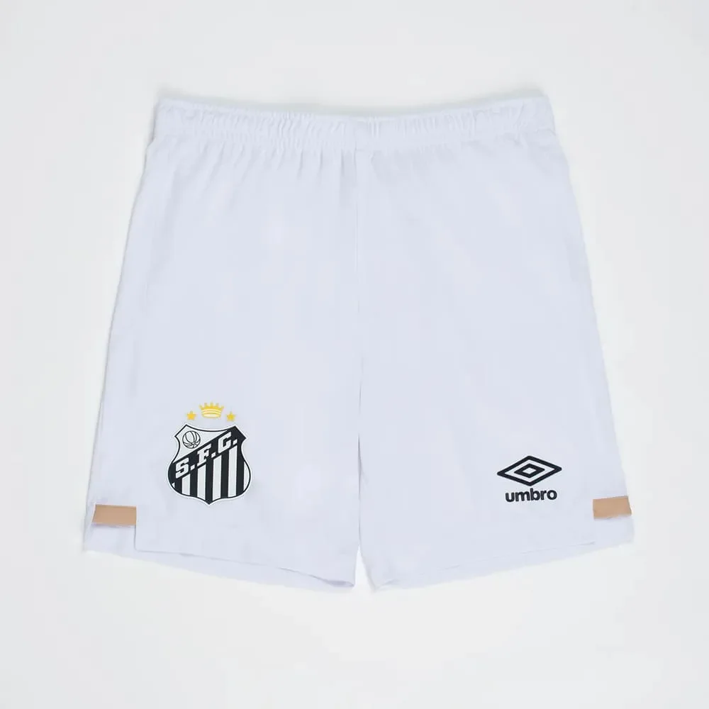 Calção Santos I Umbro 2026 Branco/Dourado