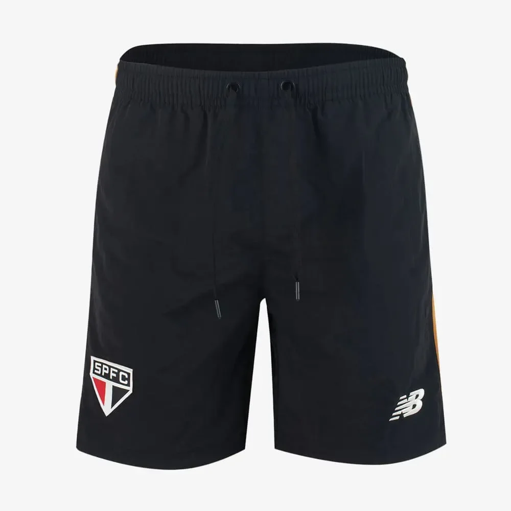 Bermuda São Paulo Viagem New Balance 2026 Preto/Amarelo