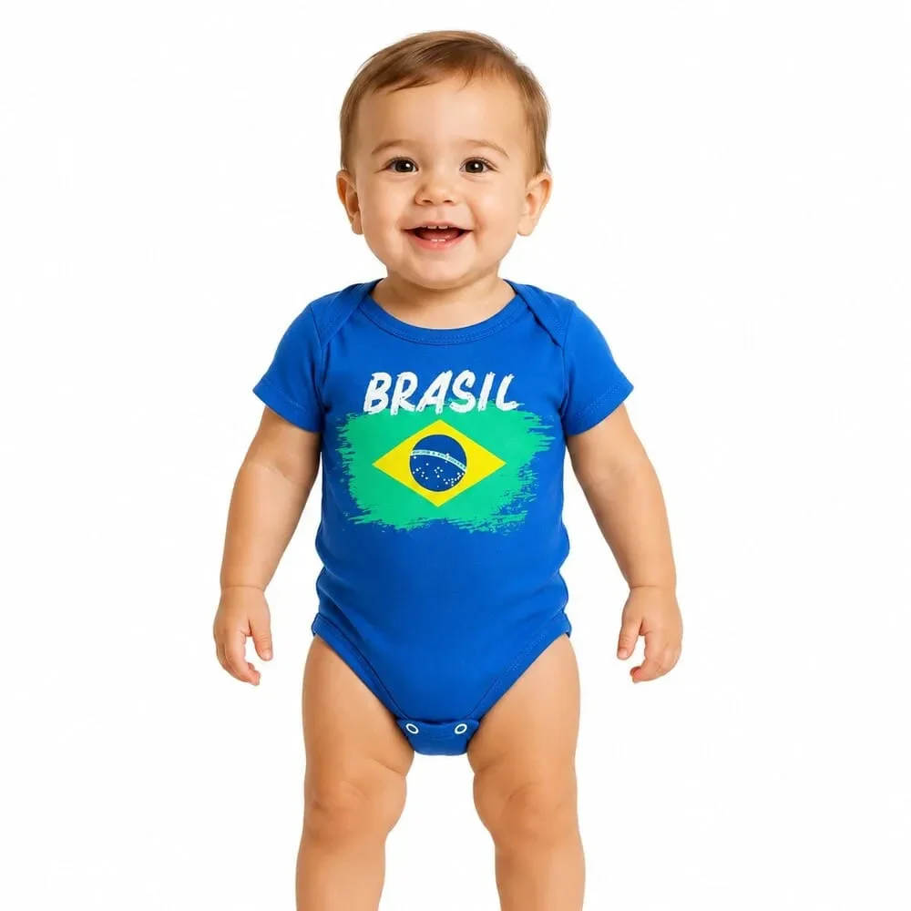 Body Petutinha Brasil Bandeira Royal
