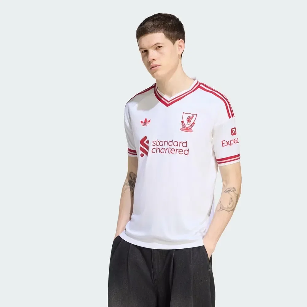 Camisa Liverpool II Adidas 26/27 Branco/Vermelho