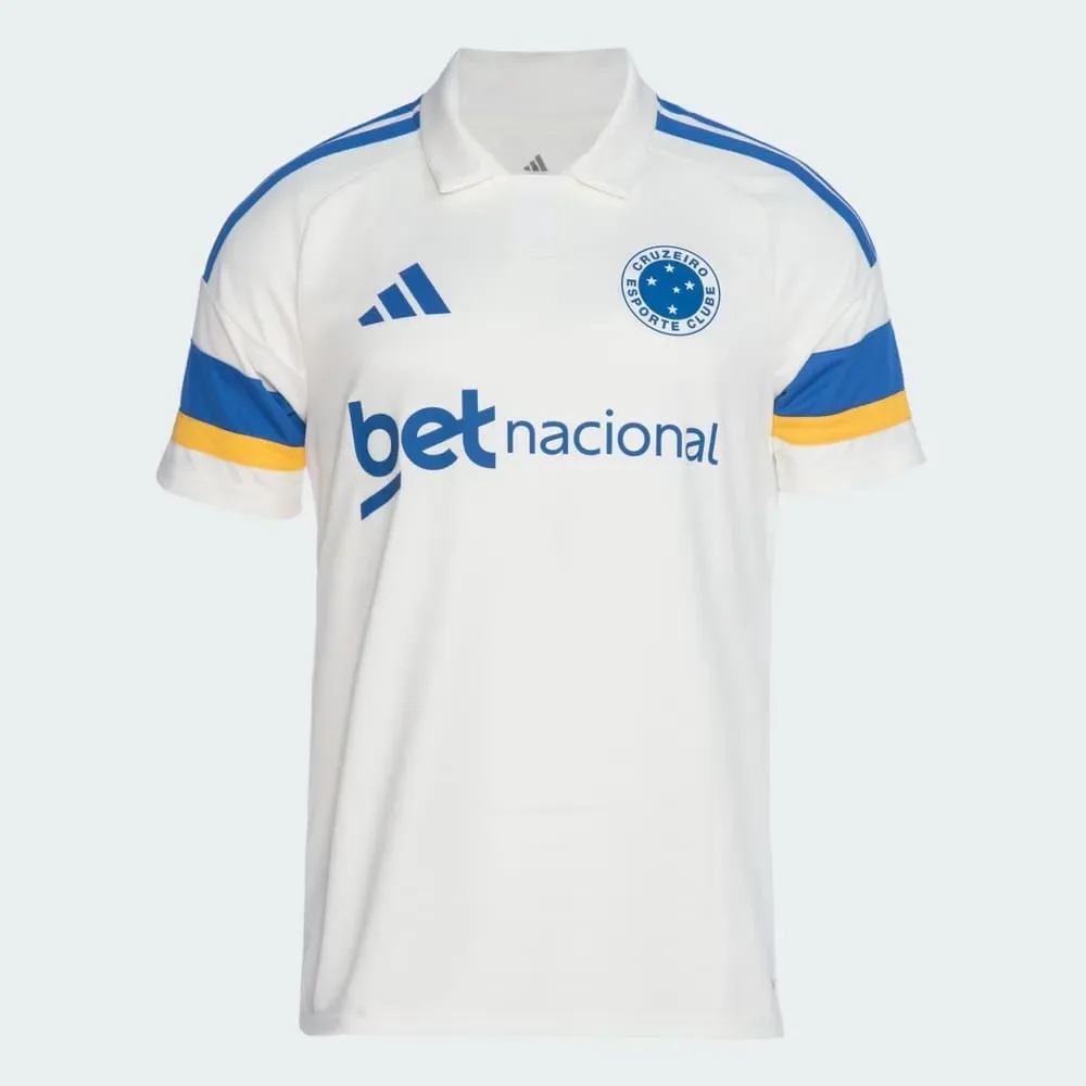 Camisa Cruzeiro III Adidas 26/27 Torcedor Branco/Azul