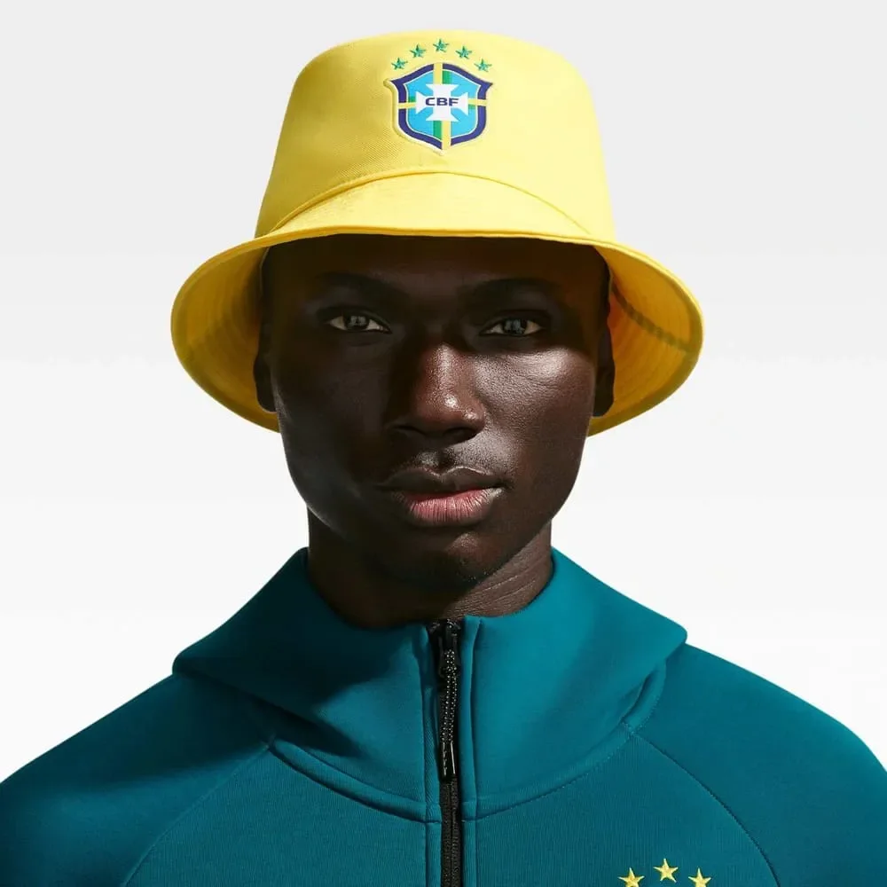 Chapéu Bucket Nike Brasil Amarelo