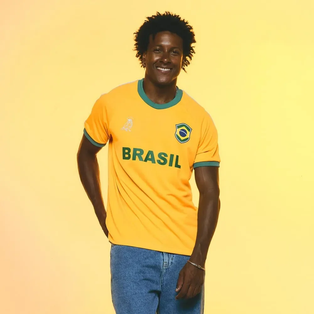 Camiseta Brasil Cheiro Amarela