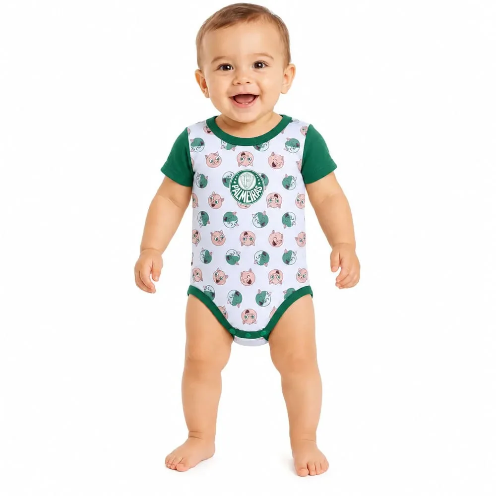 Body Palmeiras Revedor Porquinho Branco