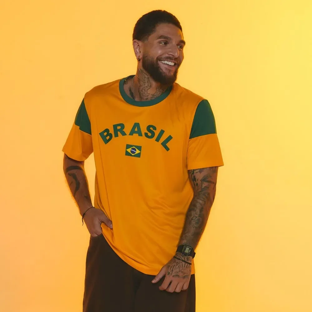 Camiseta Brasil Dengo Amarela