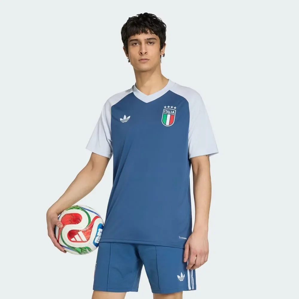 Camisa Itália Pré Jogo II Adidas 2026 Azul