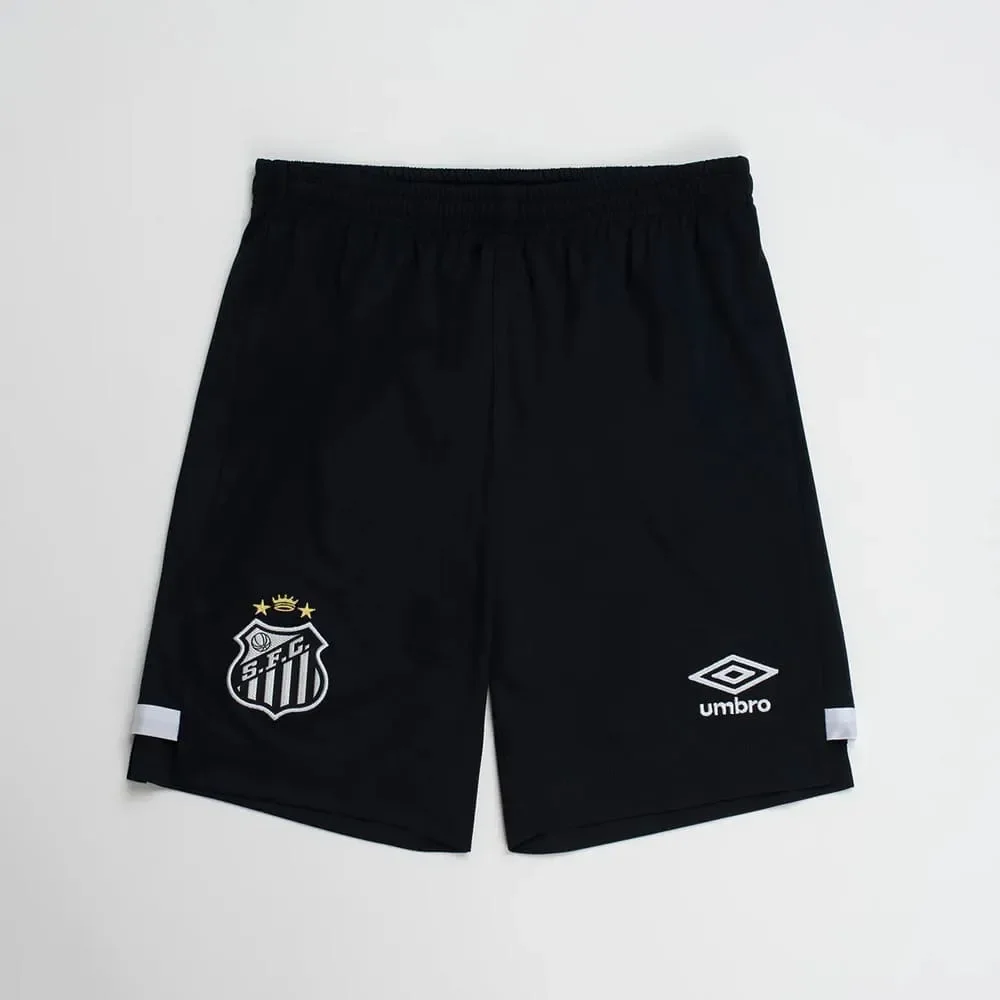 Calção Santos II Umbro 2026 Preto/Branco