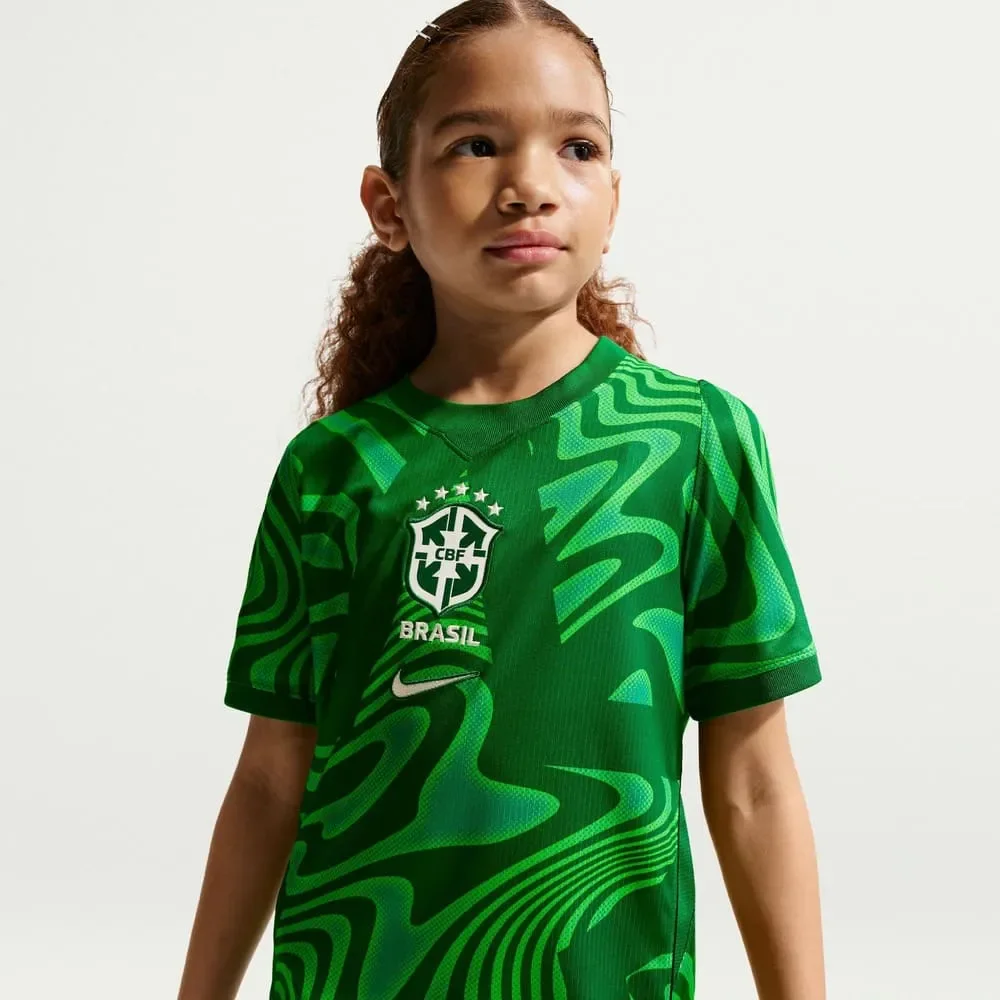 Camisa Brasil Goleiro I Nike Infantil 2026 Verde