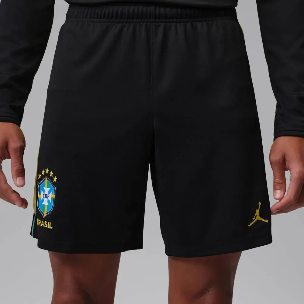 Calção Brasil Treino Nike x Jordan 2026 Preto/Amarelo