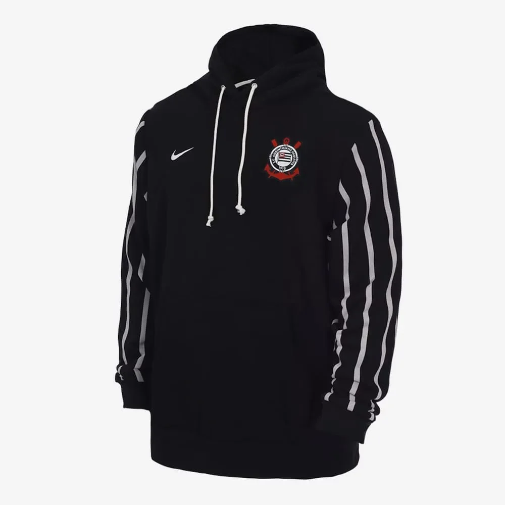 Moletom Corinthians Nike Standard Preto/Branco