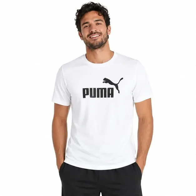 Camiseta Puma Logo Tee New Branco