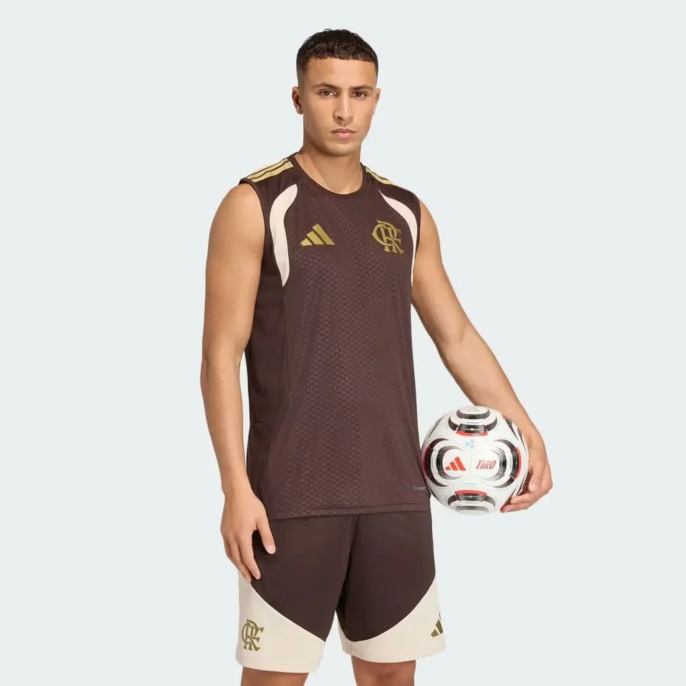 Regata Flamengo Treino Adidas 2026 Marrom
