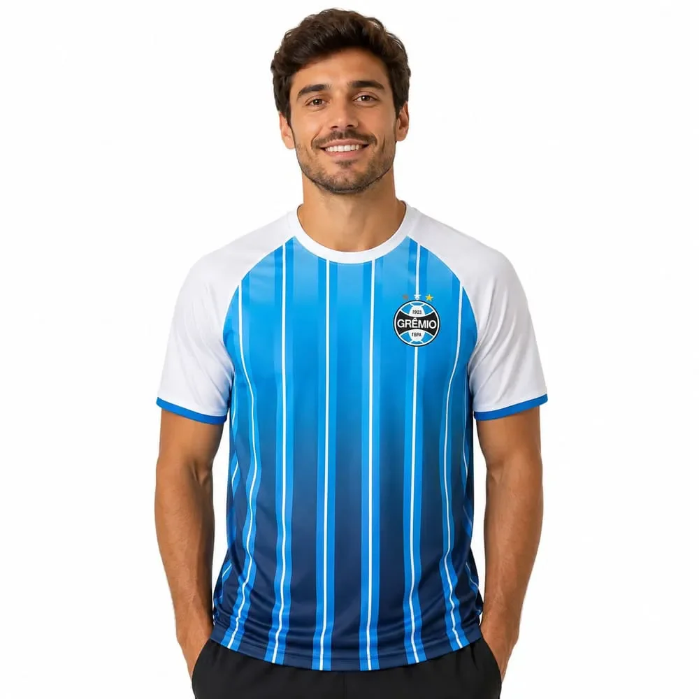 Camiseta Grêmio Betel Degradê II Azul/Branco