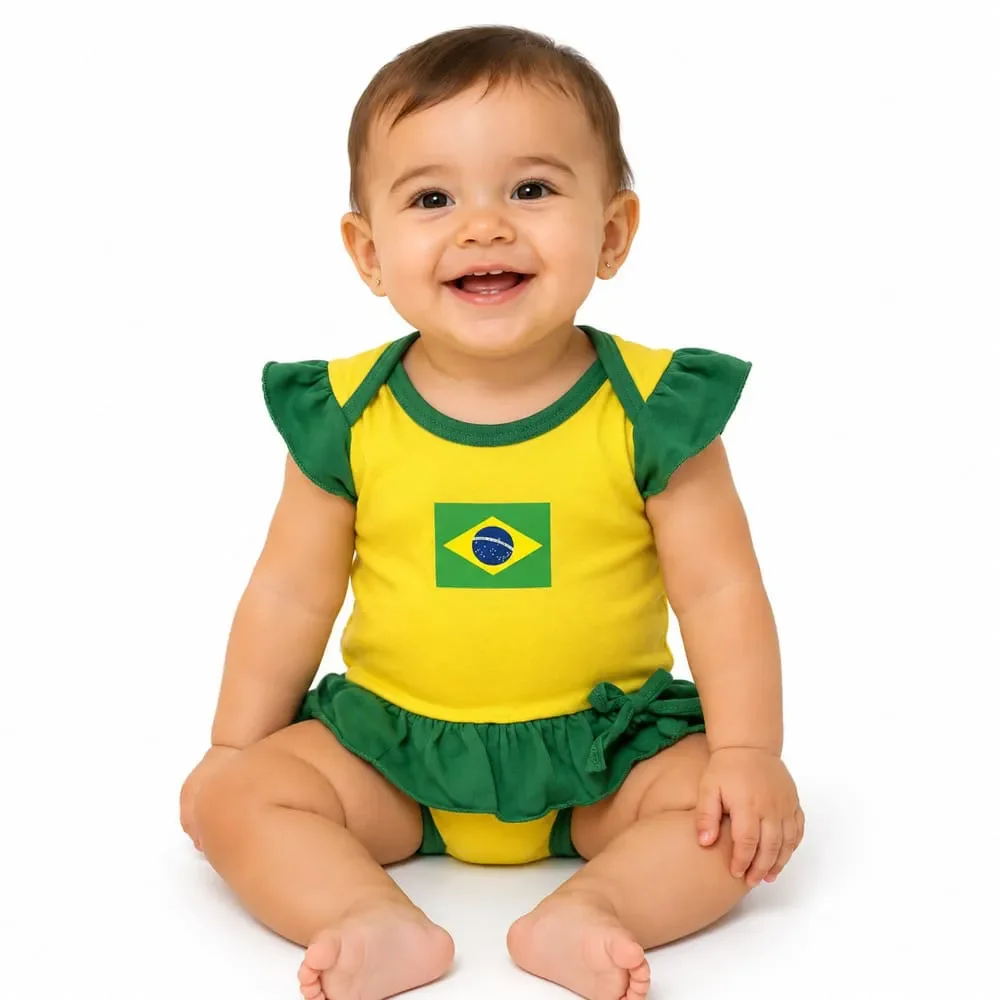 Body Saia Brasil Revedor Amarelo/Verde