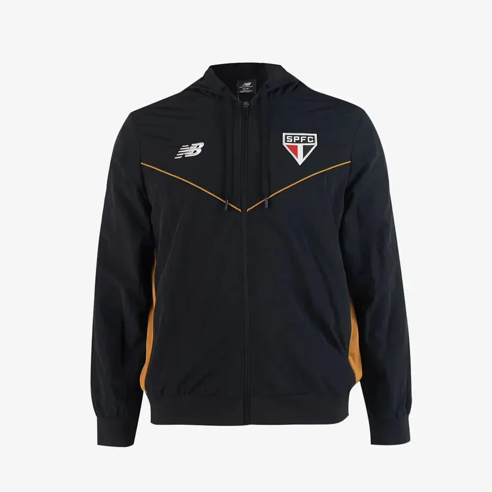 Jaqueta São Paulo Viagem New Balance 2026 Preto/Amarelo