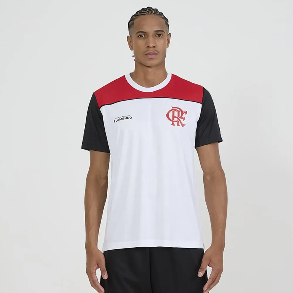Camiseta Flamengo Fulgor Branco/Vermelho