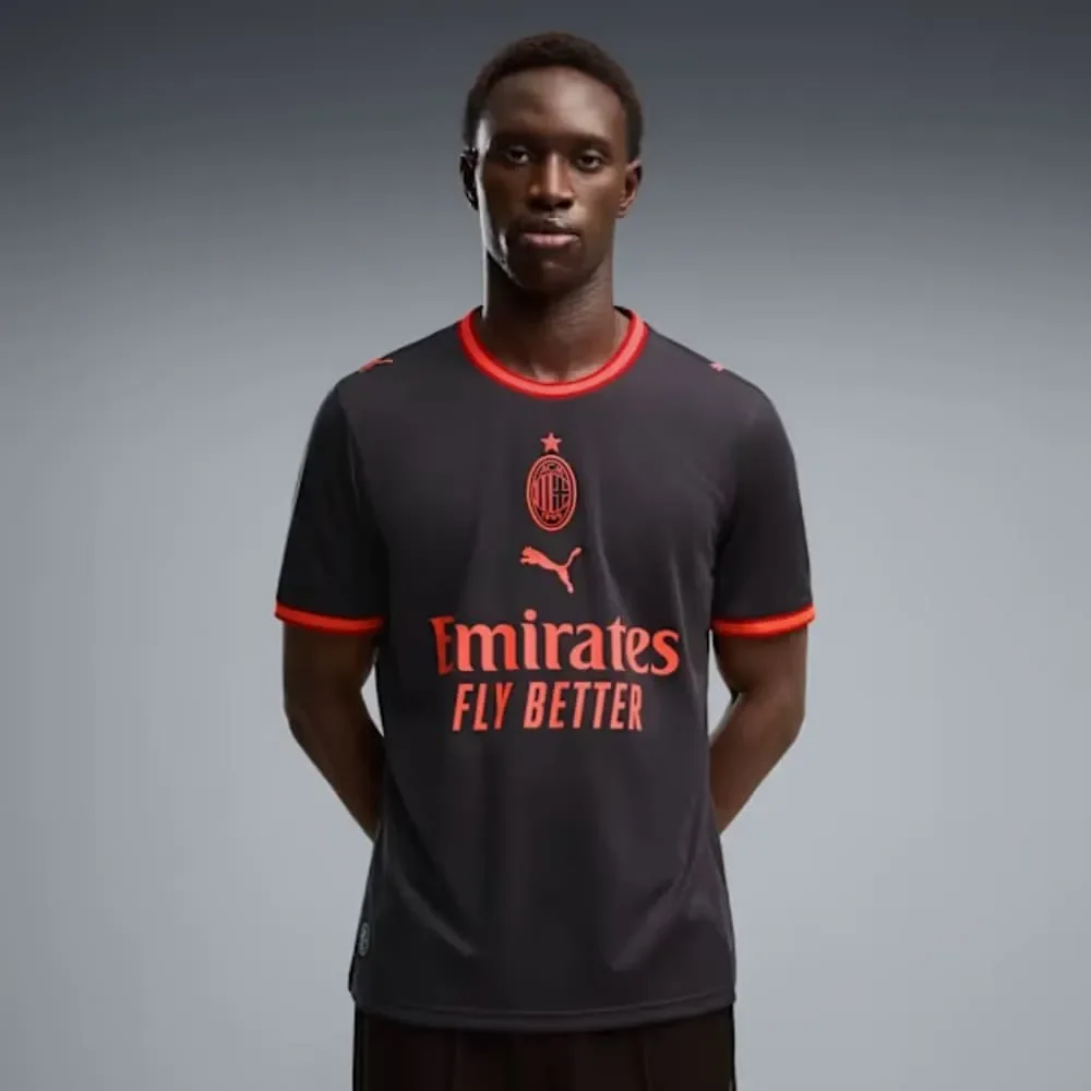 Camisa Milan III Puma 26/27 Preto/Coral