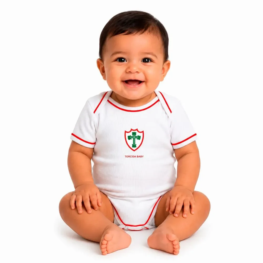 Body Portuguesa Torcida Baby Curto Branco