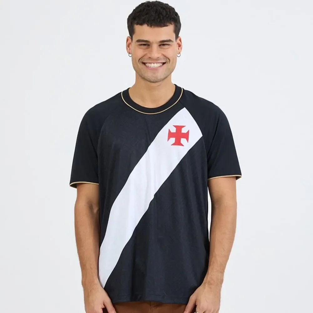 Camiseta Vasco Fluidez Preto/Branco